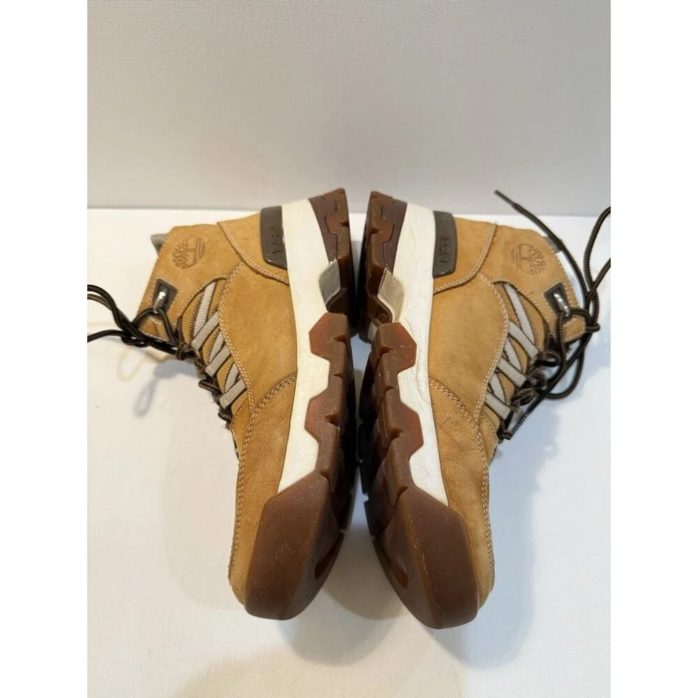 Timberland Swift Ankle Hiker Mid Boots Wheat Nubuck Womens Brown Classic Sz 8.5